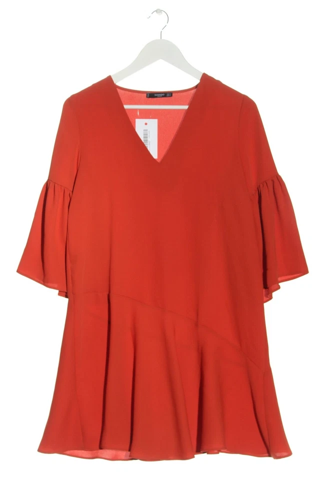 MANGO Vestido estilo flounce Mujeres Vestido Talla EU 36 naranja claro - Imagen 4 de 4