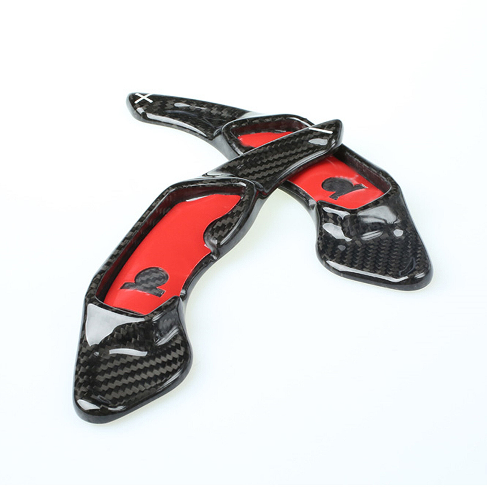 Alu Schaltwippen Mercedes - Sportliche Schalthebel Verlängerung Rot