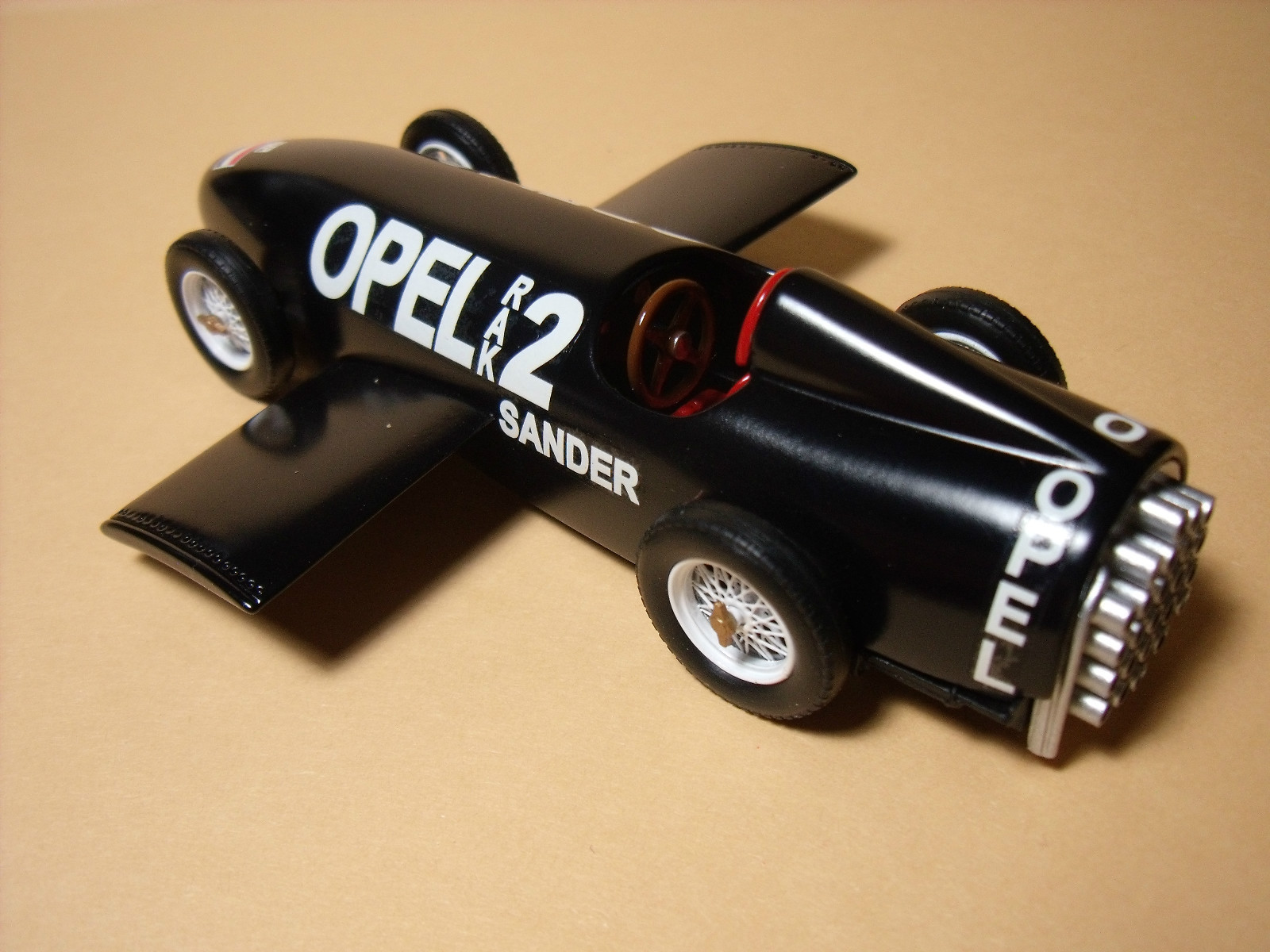 Voiture miniature Opel RAK 2 1928 1/43 Tin Wizard réplique historique de collection