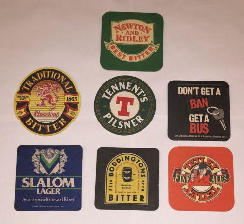 briefpapier versneller kabel Vintage Bar Beer Coasters Lot of 7 Slalom Tennents Tetley Newton & Ridley +  | eBay