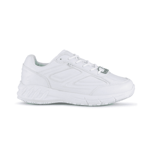 white slip resistant sneakers