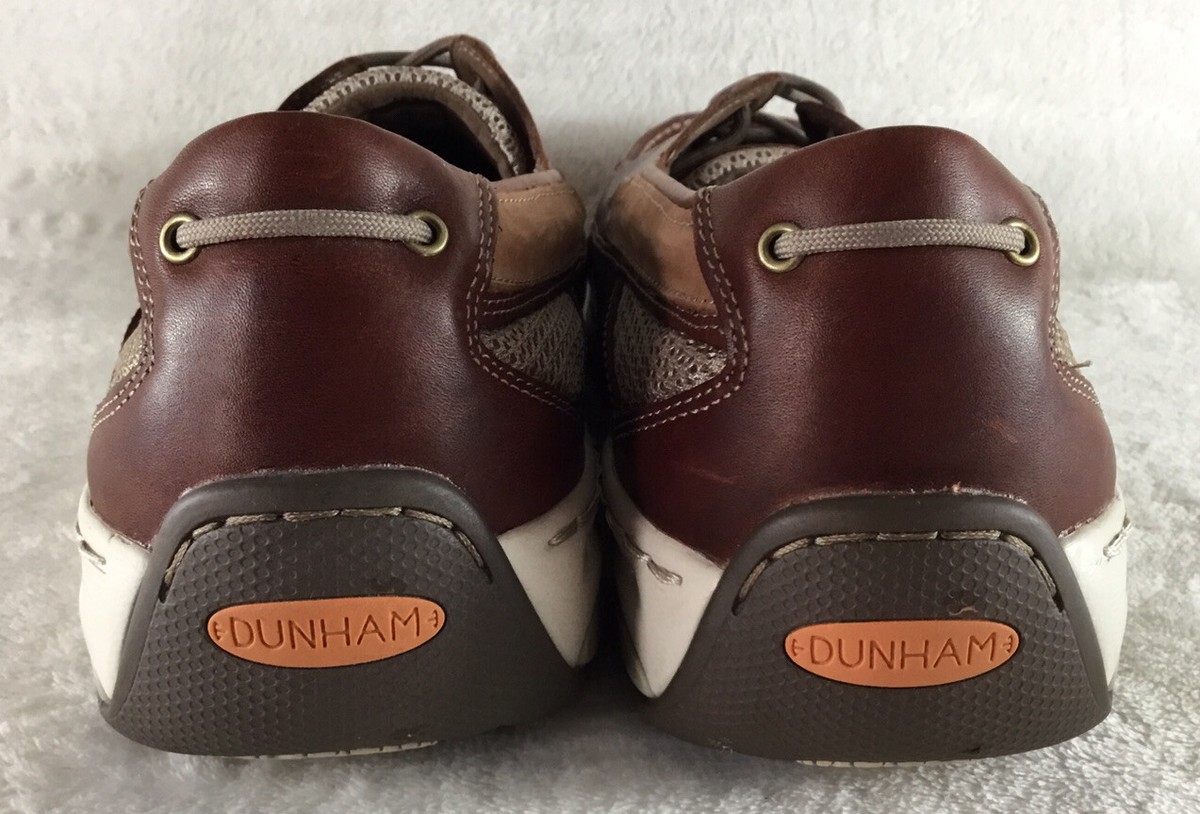 Dunham Men’s Captain Brown Leather With Mesh Inserts Boat Shoes Size-9 Dunham Captain Boat Shoes Mens 15 D Brown Leather Casual  main image 3