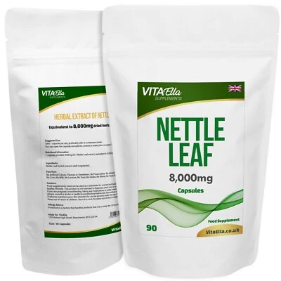VITAELLA Nettle Leaf | 8,000mg Capsules | Powerful Formula | Best Value on Ebay