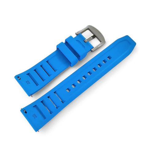 Cinturino orologio originale FKM gomma ventilato subacqueo impermeabile sport 20mm 22mm UK - Foto 52 di 63