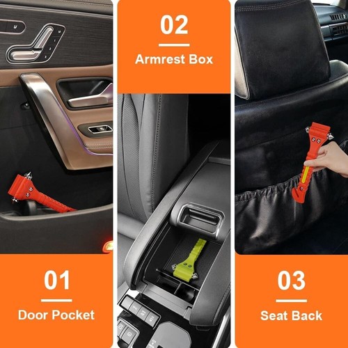 2-in-1 Emergency Car Glass Hammer & Seat Belt Cutter - 10-Pack for Family Safety - Picture 9 of 11