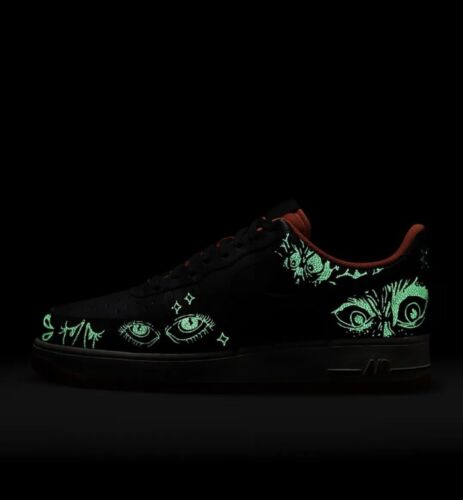 Nike Air Force 1 '07 Premium Halloween “Glow In the Dark “ UK 8.5 US 9.5 EU 43 - Picture 17 of 19