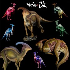 Nanmu Parasaurolophus Figure Dinosaur Animal Model Decor Collections Toys Gift