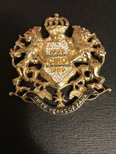 Vintage  CIRO Brooch Pin Gold Tone  Rhinestones 1939-1989