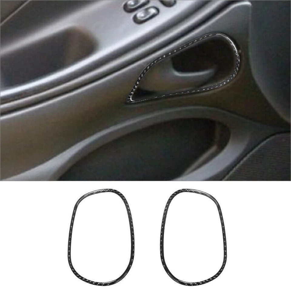 25 peças kit interior completo de fibra de carbono acabamento de capa para Ford Mustang 2001-04 - Imagem 4 de 4