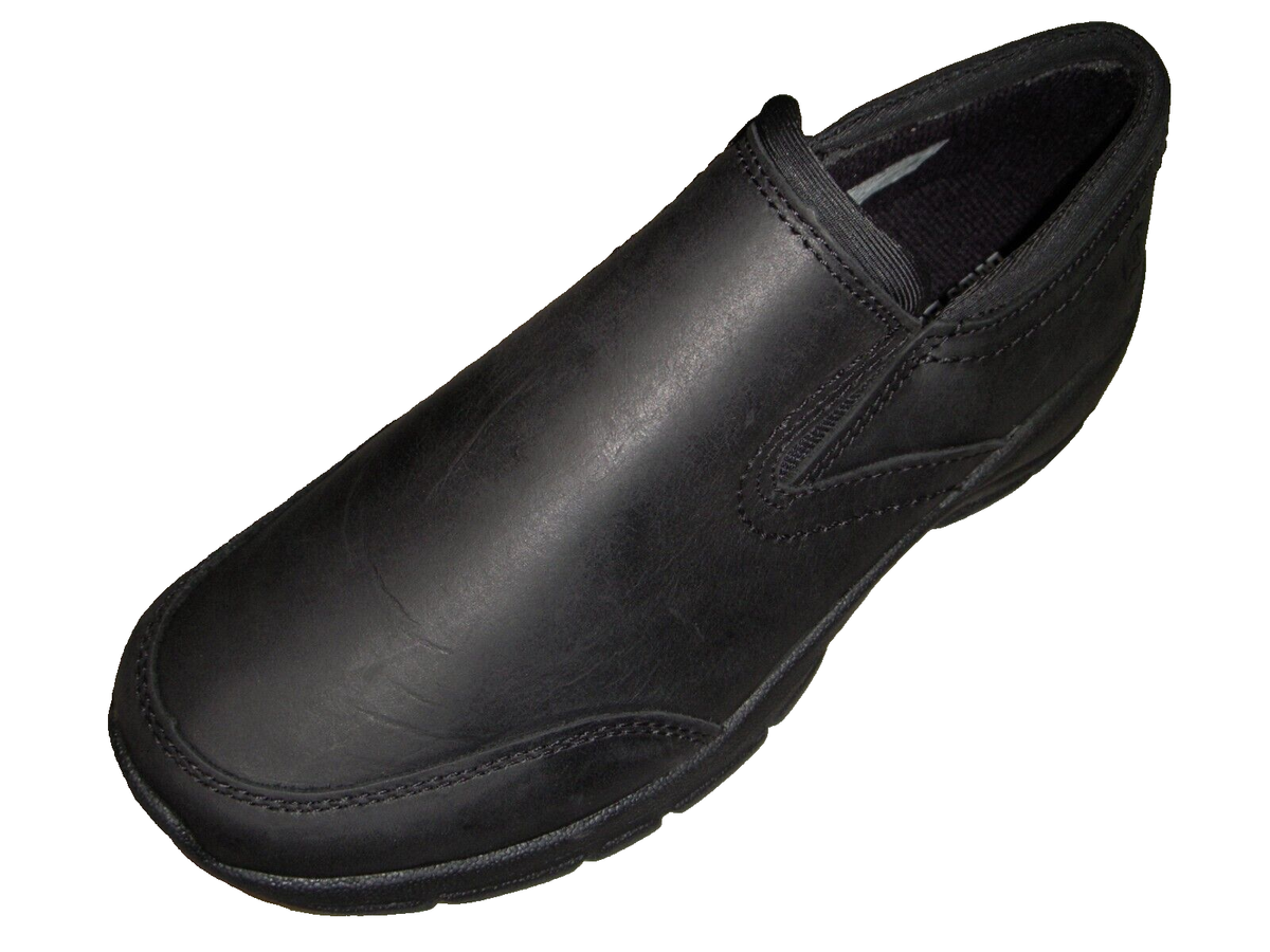 Lands' End All Weather Slip-On Moc Shoes Women's US 6W (6D) Black