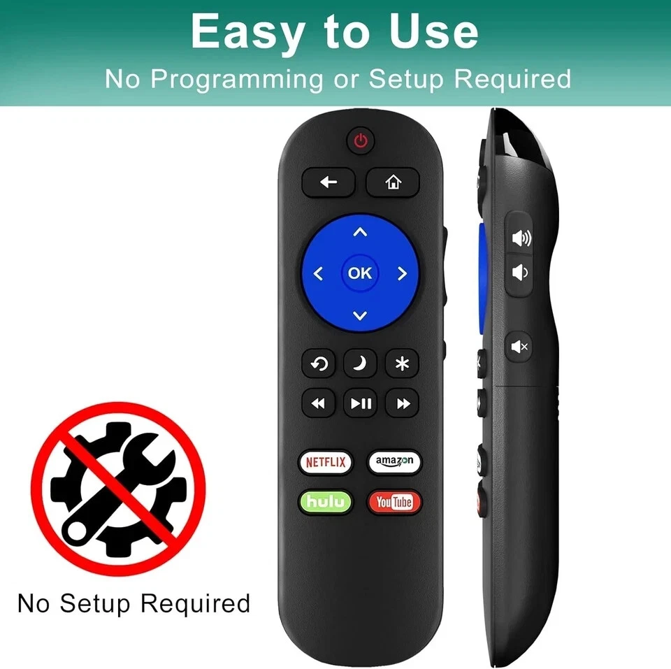 2 PIEZAS Control remoto universal para TV TCL, LG ONN, Sharp Philips, Hisense JVC RC Foto 3 de 4