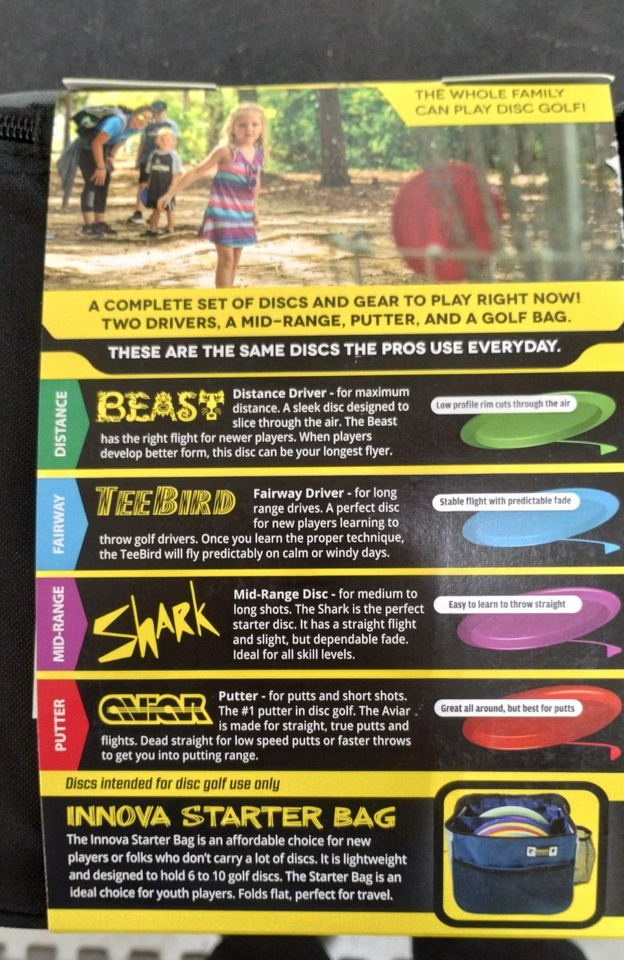 Innova Disc Golf Starter Set 4 Discs and Bag Brand New with Tags