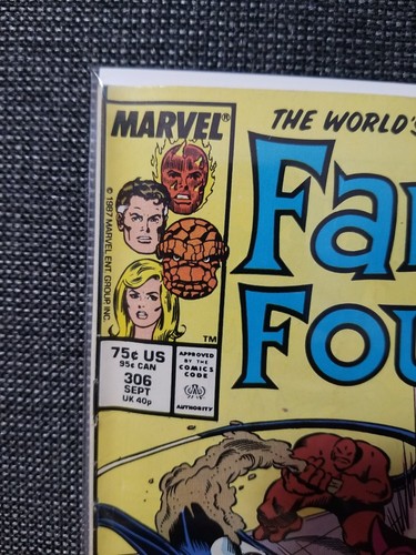 Fantastic Four #306 (Marvel 1987) Ms. Marvel, Inhumans & Diablo app F+/VF BUNDLE - Picture 5 of 7