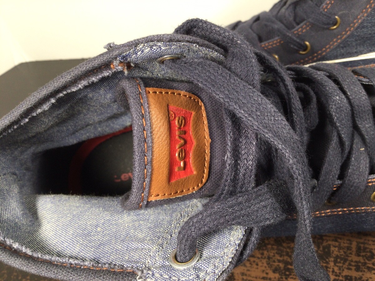 LEVIS DENIM High Top Shoes 517911-09U Men's Size 11 Sneakers Clean