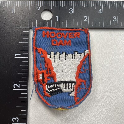 Vtg Architectural Marvel, Desert Water HOOVER DAM Arizona / Utah Patch 27MP