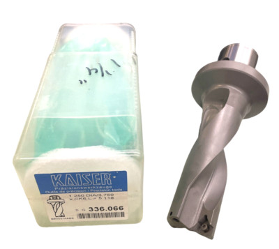 New Kaiser 336.066-  1.250'' Indexable Coolant Thru Drill 1-1/4'' (WCMT Inserts)