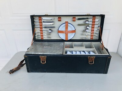 Antique Automobile Travel Picnic Set Model A or T Ford Era | eBay