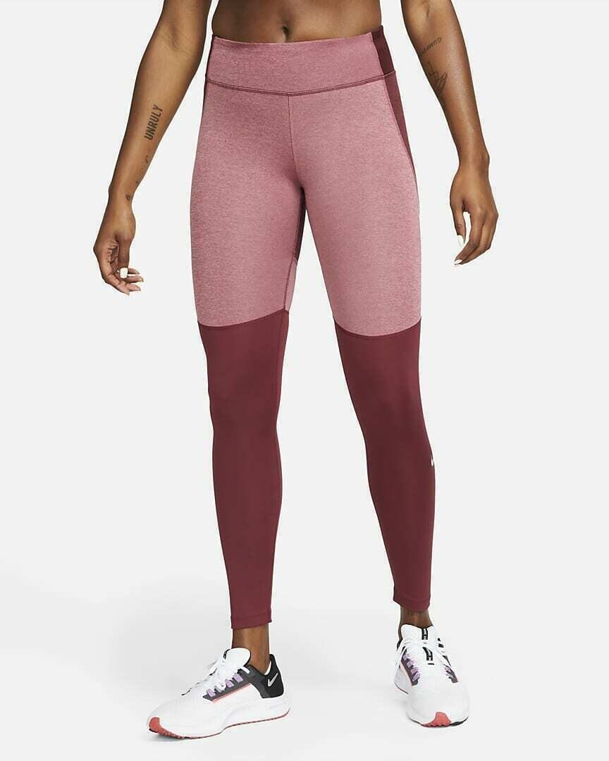 Nike Sportswear Leggings Running DM1555 638 Rosso Donna Taglia Media