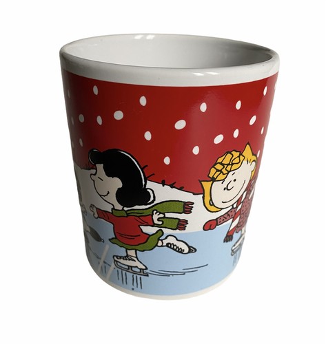 Galerie Peanuts Mug Cup Ice Skating Winter Christmas Charlie Brown Snoopy Linus - Bild 7 von 9