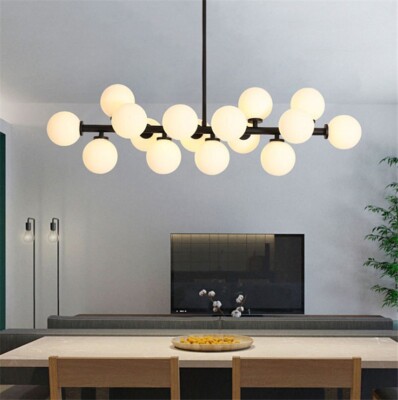 16 Lights Modern Glass Ball DNA Molecule Pendant Lighting Lamp Chandelier Gift