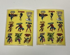 Vintage 1983 Marvel Comics Sticker Sheets Hulk Captain America Spider Man Iron