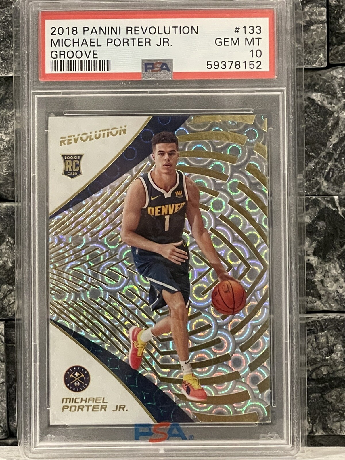 Michael Porter Jr Panini Revolution Groove Gem Mint 10 2018 RC Denver Nuggets