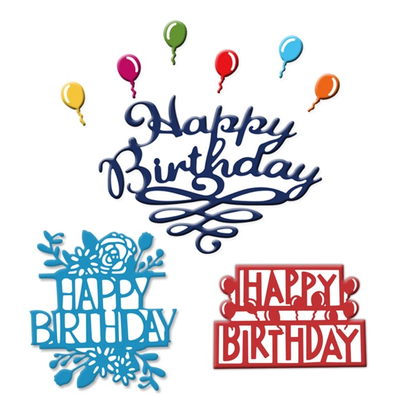 Happy Easter Metal Cutting Dies Stencil DIY Scrapbooking Album Paper