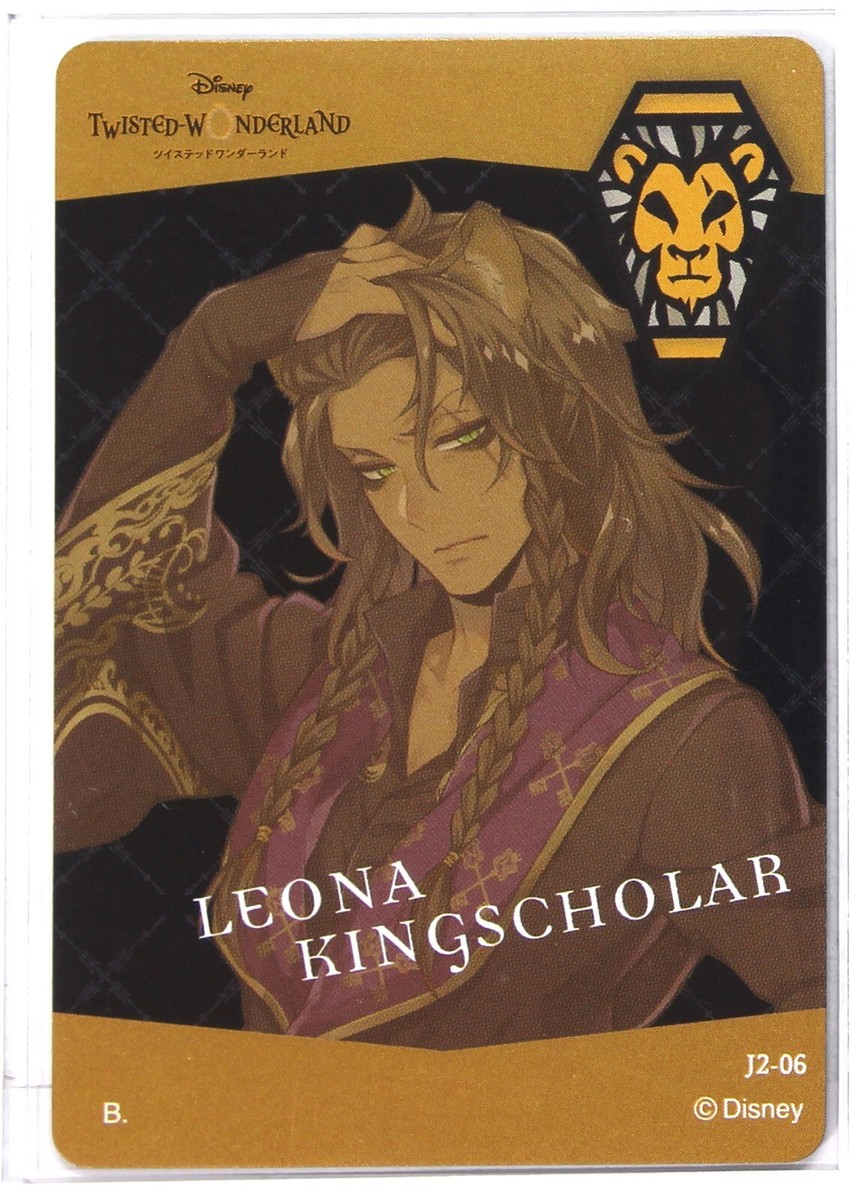 Disney Twisted Wonderland Metal Card J2-06 Leona Kingscholar