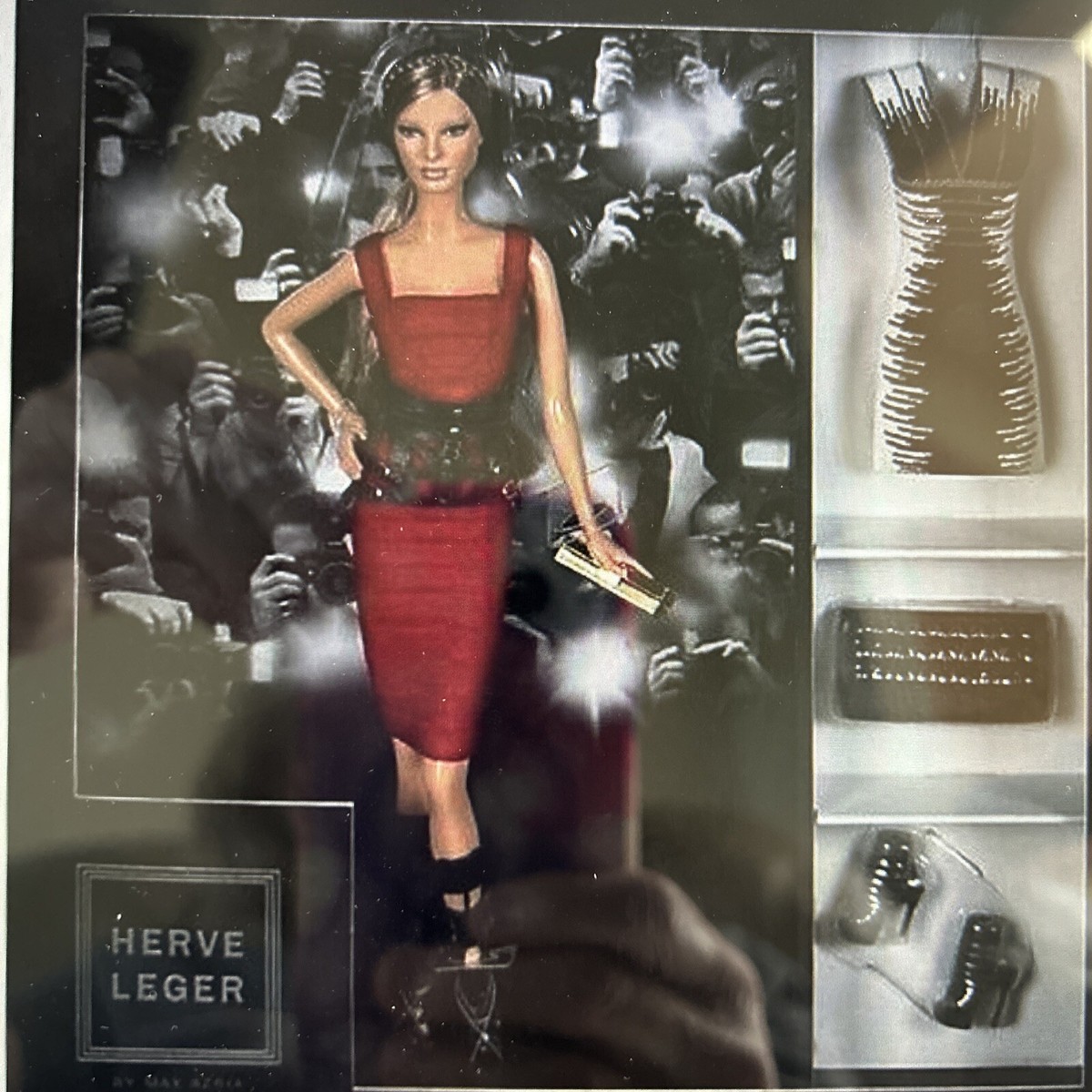人形 HERVE LEGER BY MAX AZRIA Barbie 2013 Mattel Barbie Gold Label Collection HERVE LEGER DRESS DOLL