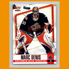 Marc Denis #92 2003-04 Pacific Red Columbus Blue Jackets Hockey Card NHL