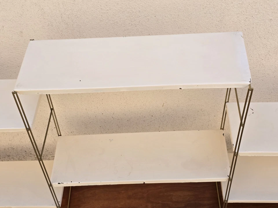 Etagère modulable vintage string tomado double ou triple étagères murales métal  - Photo 4/4