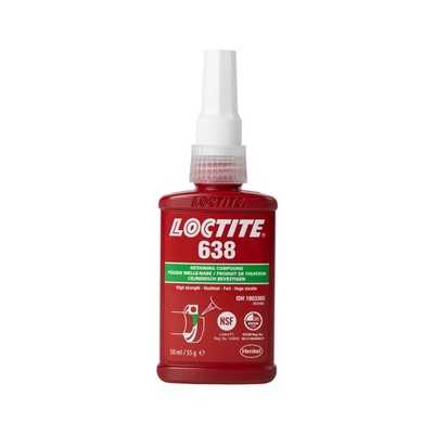 LOCTITE 638 FÜGEKLEBSTOFF 50ML HOCHFEST LAGER BUCHSEN WELLEN NABEN GRÜN ORIGINAL