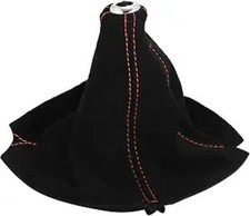 Shift Boot Cover Universal Gear Shift Knob Boot Dust Cover Suede Bl Color: Red