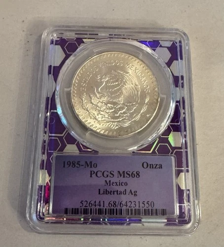 1985 Mexican Silver Libertad 1 oz — photo from the most recent tracked eBay sale
