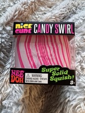 NeeDoh Nice Cube Candy Swirl Pink White Schylling 26030NAB NEW 2026