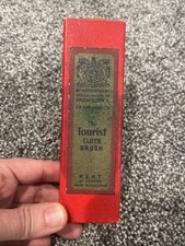 Kent Brush Tourist Cloth Brush Wood W/bristles Travel Vintage W Red Box England