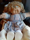 Vintage Cabbage Patch Kids Strawberry Blond Hair Green Eyes With Freckles...