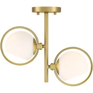 Designers Fountain D296C-SF Teatro 2 Light 15"W Semi-flush - Gold - Picture 1 of 3