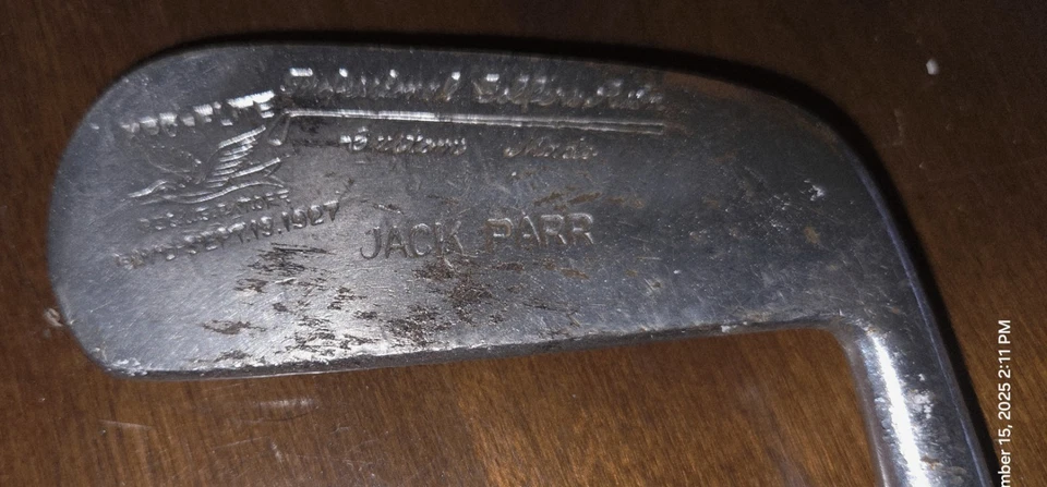 Spalding Kro-Flite Sweet Spot 6 Iron Jack Parr Custom Made 1927 Hickory 35 RH - Image 3 of 4