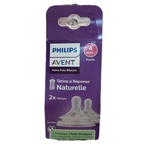Philips Avent Natural Response Nipple Flow 4, 2 Ct Designed for Babies 6 months