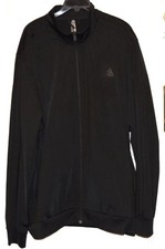 Men's-Adidas-H46101-M 3S TT TRIC-Tracksuit-Sweatsuit-Jacket-Pants-Black-2XL-NWT