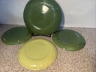 Vntg Universal Pottery Ballerina 1 Chartreuse & 3 Green 6.25" Plates 1 Green 7.5 — photo 6