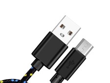 3ft USB Cable MicroUSB Charger Cord Power Wire Sync Fast Charge for Cell Phones