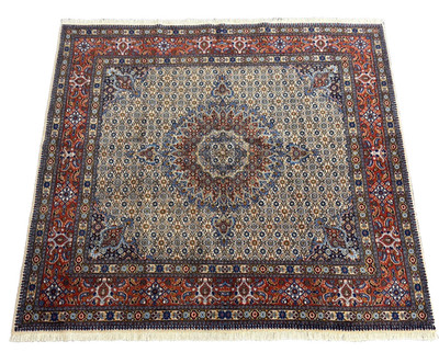 Perserteppich Orientteppich Moud-Design 187 × 198 cm gereinigt G0262