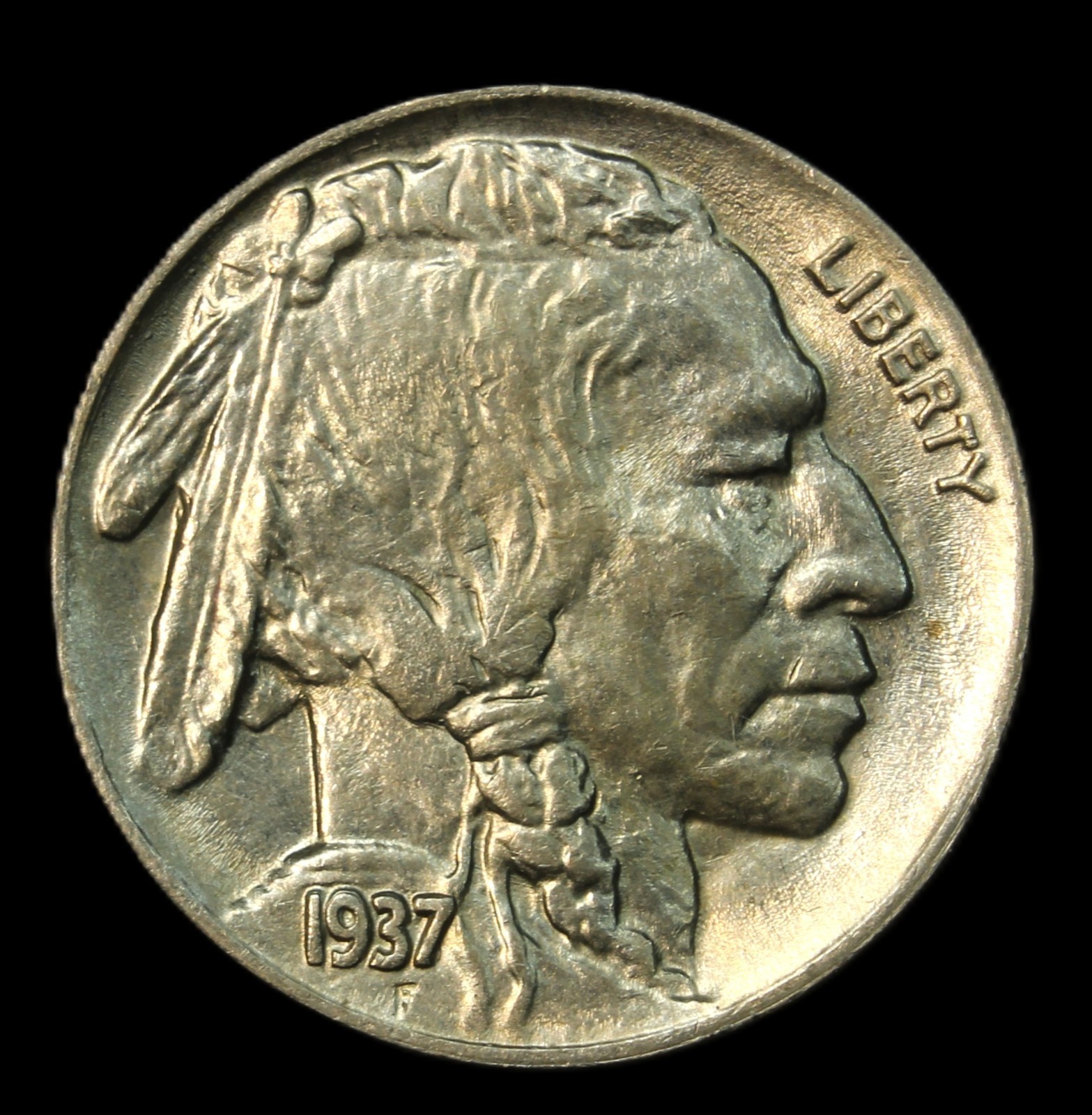 1937 5C Buffalo Nickel- Choice UNC- SMH- 1174