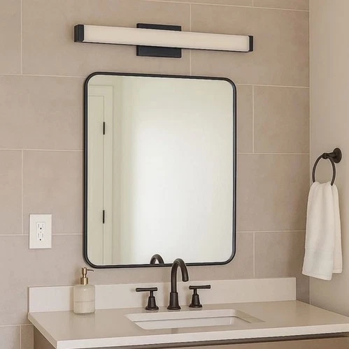 Maxim Lighting Spec 24" Wide Rectangular LED Bath Bar, 52002BK - Black - Picture 6 of 11