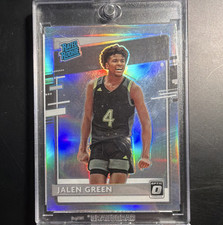 Panini 2021-22 Chronicles Draft Picks Jalen Green #204 Optic Rated Rookie Prizm