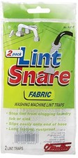 Lot of 12 Lint Snare Fabric Washing Machine Traps with Ties Clamps 6 Packs o...