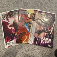 🔥 MAGIK & PSYLOCKE VAR LOT! X-Men #1 Szerdy + Return of Magik + Magik #1 Jonboy