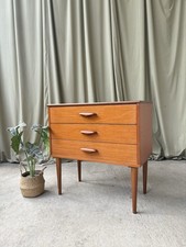Vtg Mid Century Chest Of Drawers Scandi Danish Retro R1072